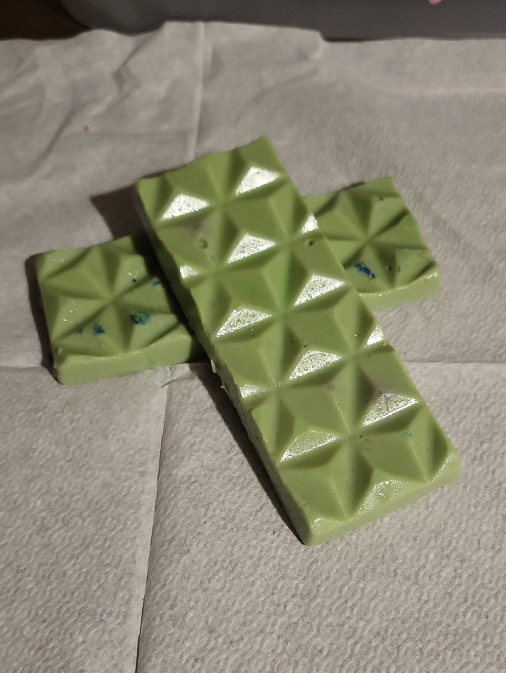 Handmade Green Apple Wax Melt Snap Bars, Pack Of 2